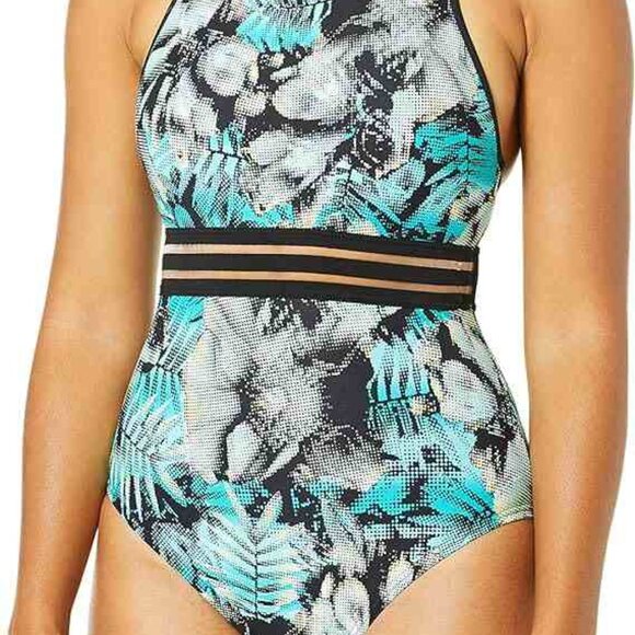 NWT Beach House Sport Bathing Suit - Flex One Piece Size 12 Tropical Camo - Picture 1 of 16